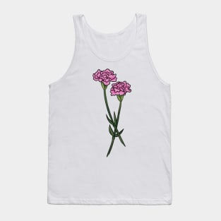 Pink Carnation Tank Top